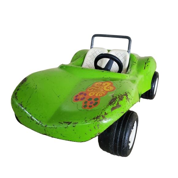 Vintage 1970s Mini Tonka Toys Green Beach Dune Fun Buggy, built to last - Picture 1 of 10